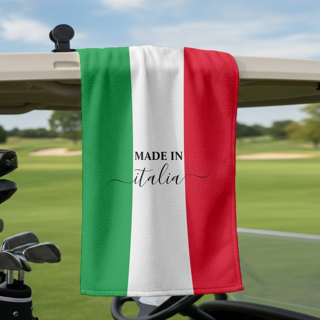 Toalla De Golf Hecho en Italia Bandera Italiana Rojo Verde Blanco (Subido por el creador)