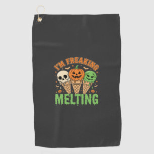 Toalla De Golf Helado Derritiéndose en Halloween
