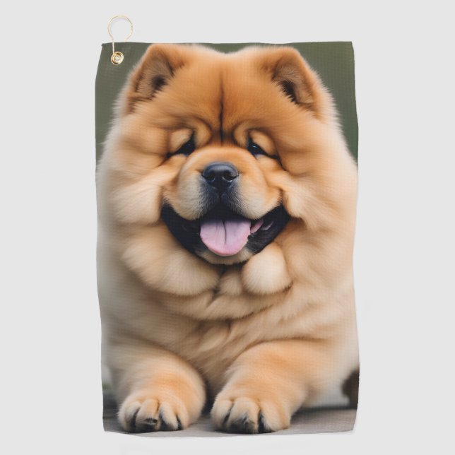 Toalla De Golf Hermosa Chow Chow (Anverso)