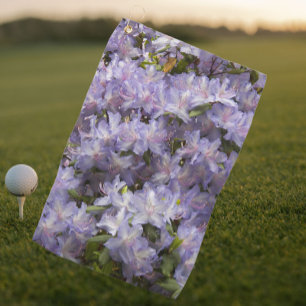 Toalla De Golf Hermosa Floral de Rododendros Morados