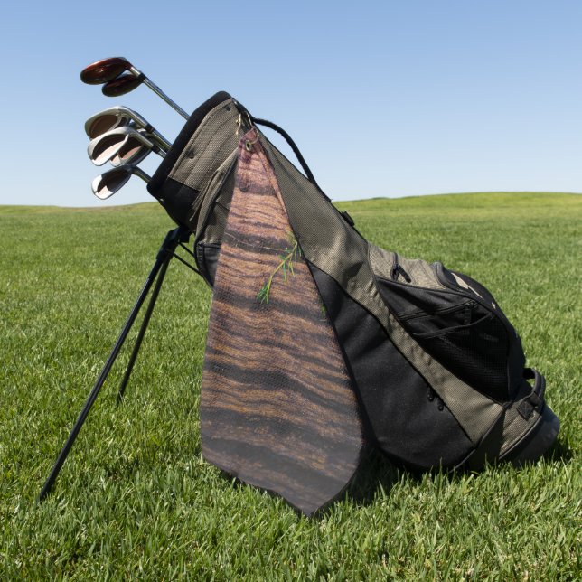 Toalla De Golf hermosa madera vieja (Verde)
