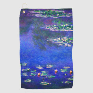 Toalla De Golf Hermosas Lirios de Agua Vintage por Claude Monet