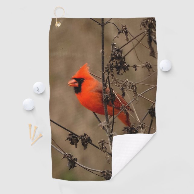 Toalla De Golf Hermoso cardenal norte personal (In situ)