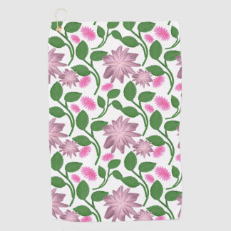 Toalla De Golf Hermoso patrón floral colorido