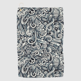 Toalla De Golf Hippy En Sesenta