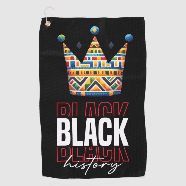 Toalla De Golf Historia de los meses negros para Golfer (Anverso)