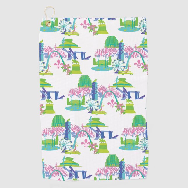 Toalla de golf histórica de St. Louis City (Anverso)