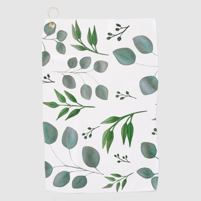 Toalla De Golf Hojas de eucalipto (Anverso)