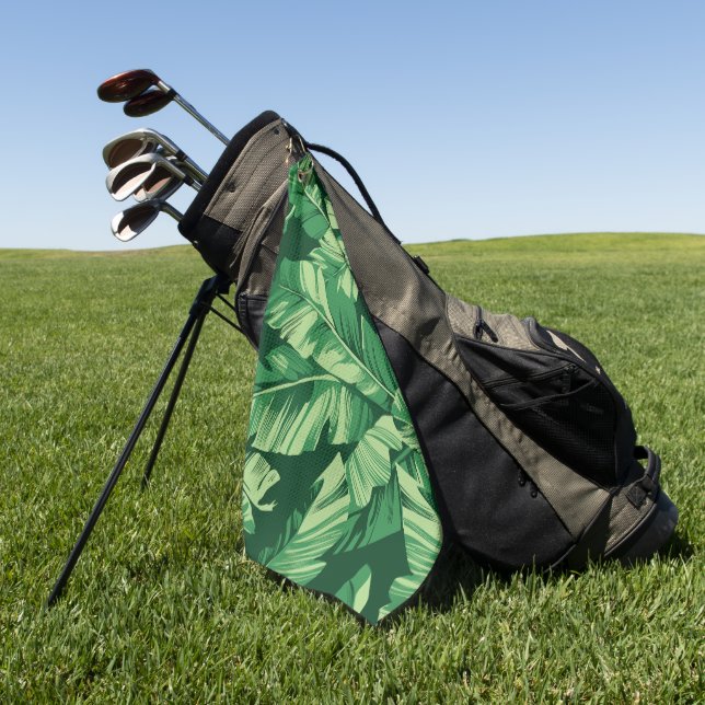 Toalla De Golf Hojas de Plátano 2 (Verde)