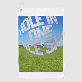 Toalla De Golf Hole In One Nice Shot Golf Towel
