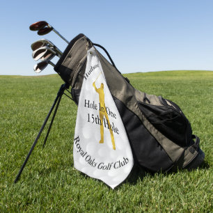 Toalla de golf Hole in One Stats