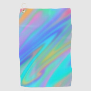 Toalla De Golf Holograma lujoso de lujo azul violeta