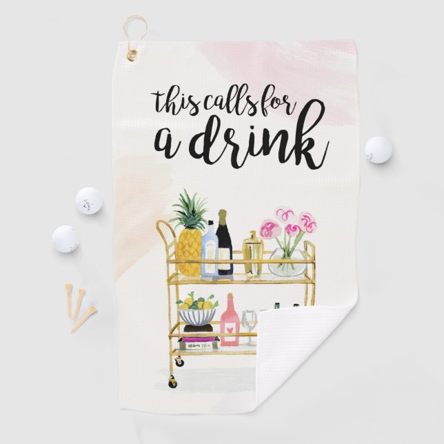 Toalla De Golf Hora feliz en casa II (In situ)