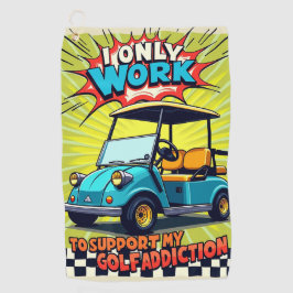 Toalla De Golf Humor de adicción al golf