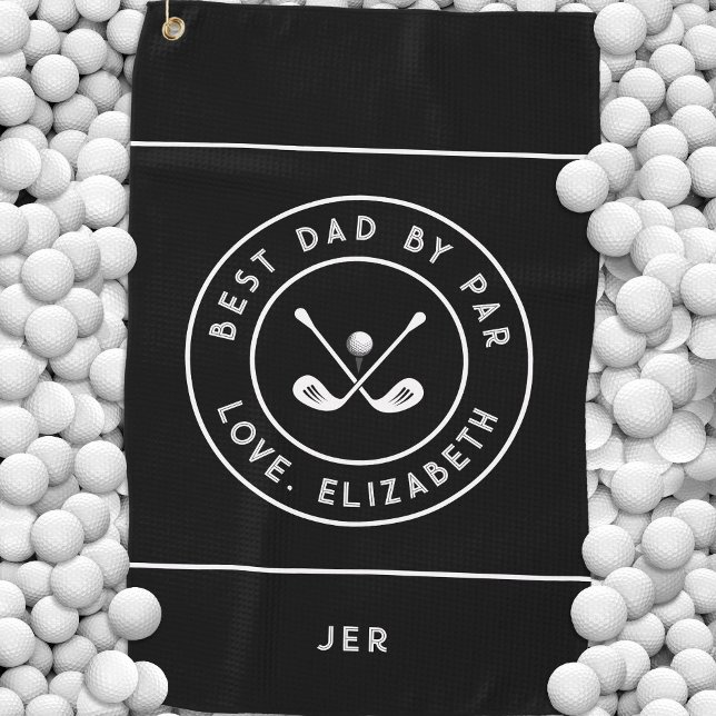 Toalla De Golf Humor Divertido de Golfista Golf | Mejor Papá de T (Funny Golfer Humor Golf | Best Dad By Par Golf Towel)