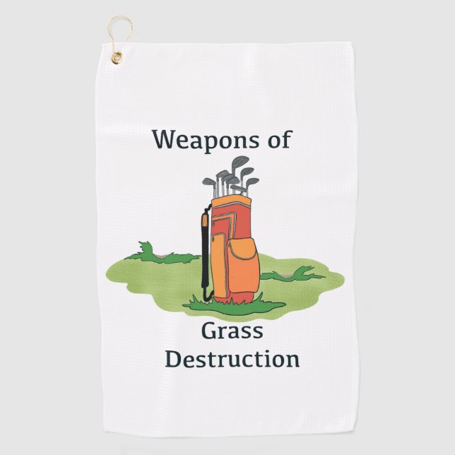 Toalla de golf humorística (Anverso)