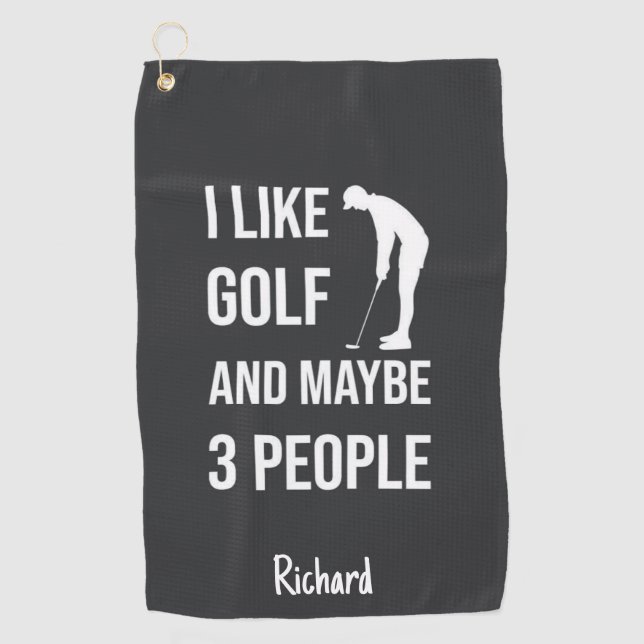 Toalla De Golf Humorous Golf Gifts Funny Golfer Humor Joke (Anverso)