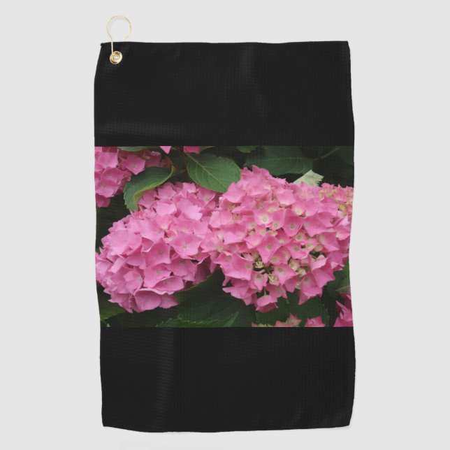 Toalla de golf Hydrangea Flowers (Anverso)