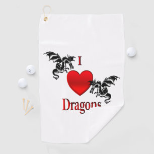 Toalla De Golf I Heart Dragons Personal