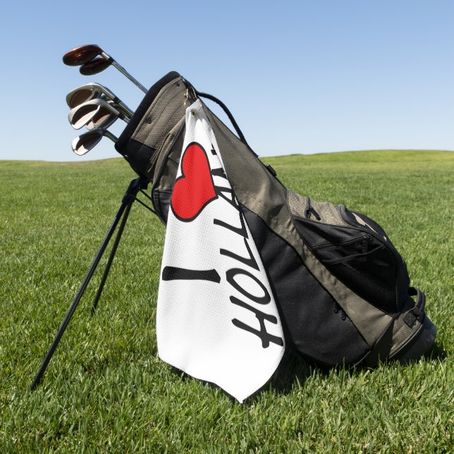 Toalla De Golf I Heart Holland de nuevo en wtcnt (Verde)