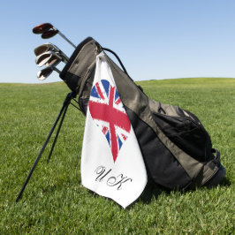 Toalla De Golf I Heart UK England Bandera británica