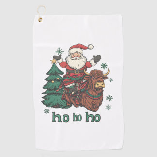 Toalla De Golf Iluminación del árbol de Navidad de mujeres Santa 