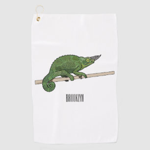 Toalla De Golf Ilustracion chameleon personalizado de Jackson