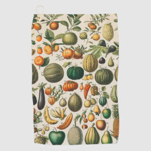 Toalla De Golf Ilustracion científico botánico de frutas