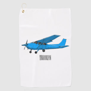 Toalla De Golf Ilustracion de personalizado de aviones