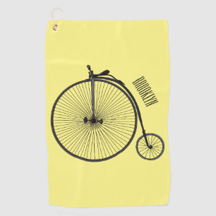 Toalla De Golf Ilustracion de personalizado de bicicletas de alta