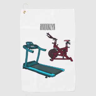 Toalla De Golf Ilustracion de personalizado de bicicletas de hila