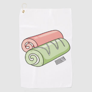 Toalla De Golf Ilustracion de personalizado de bollería y bollerí