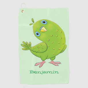 Toalla De Golf Ilustracion de personalizado de paracaídas verde l