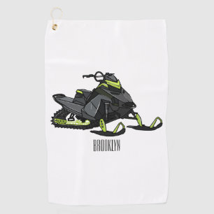 Toalla De Golf Ilustracion de personalizado para motos de nieve