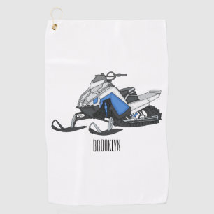 Toalla De Golf Ilustracion de personalizado para motos de nieve