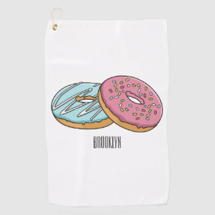 Toalla De Golf Ilustracion Donut personalizado