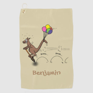 Toalla De Golf Ilustracion personalizado canguro del humor austra