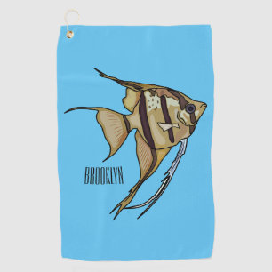 Toalla De Golf Ilustracion personalizado de Angelfish
