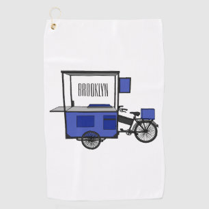 Toalla De Golf Ilustracion personalizado de carrito de alimentos