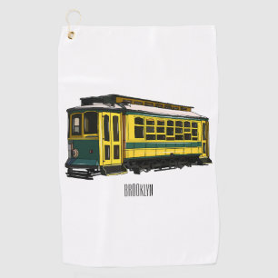 Toalla De Golf Ilustracion personalizado de carrito de Mata