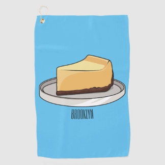 Toalla De Golf Ilustracion personalizado de Cheesecake