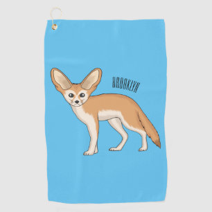 Toalla De Golf Ilustracion personalizado de Fennec fox