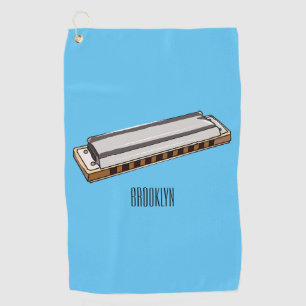 Toalla De Golf Ilustracion personalizado de Harmonica