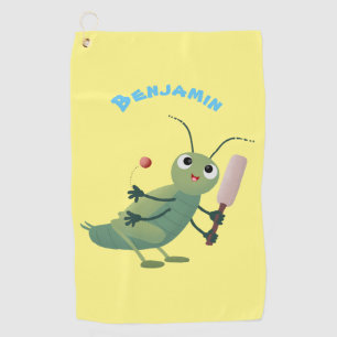 Toalla De Golf Ilustracion personalizado de insectos de cricket v