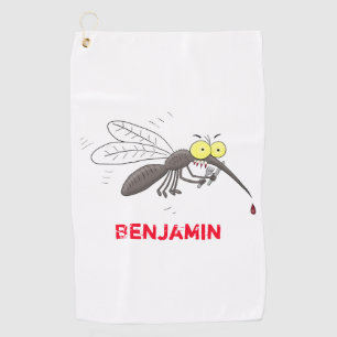 Toalla De Golf Ilustracion personalizado de insectos de mosquitos