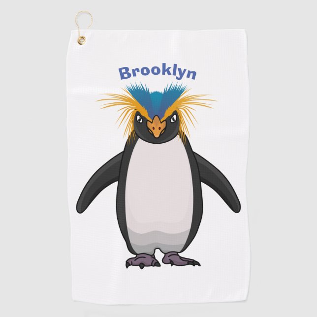 Toalla De Golf Ilustracion personalizado de los macarrones de pin (Anverso)