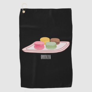 Toalla De Golf Ilustracion personalizado de Macaron
