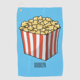Toalla De Golf Ilustracion personalizado de palomitas