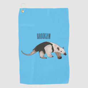Toalla De Golf Ilustracion personalizado de Tamandua