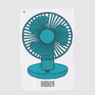 Toalla De Golf Ilustracion personalizado de ventilador